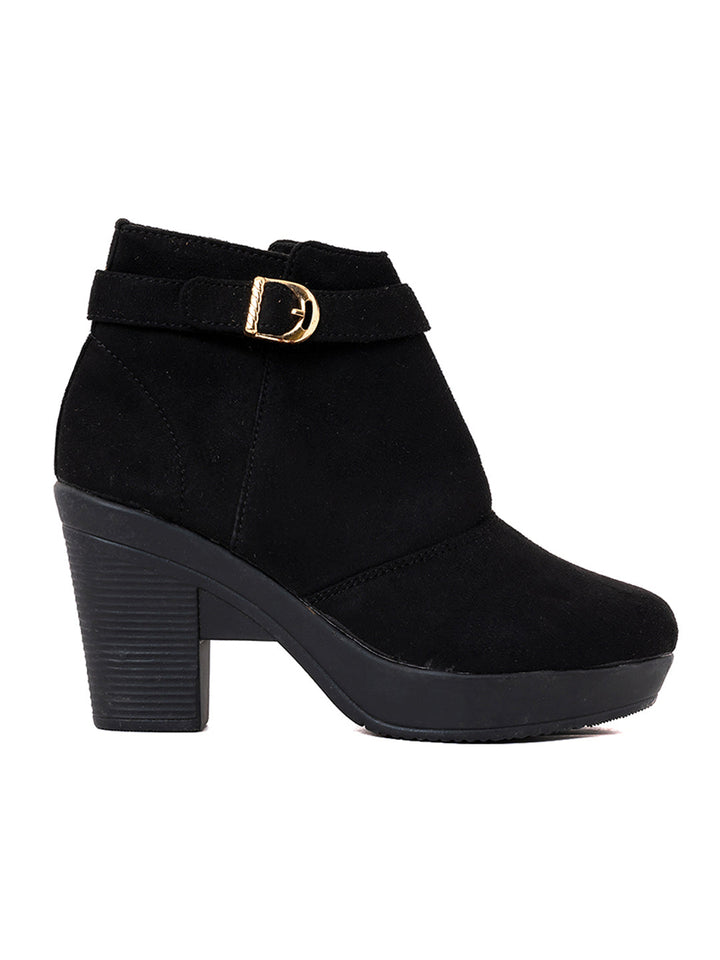 Khadim Cleo Block Heel Jodhpur Boots for Women