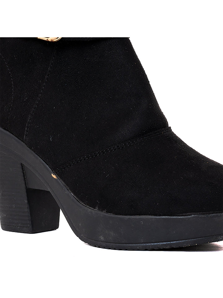 Khadim Cleo Block Heel Jodhpur Boots for Women