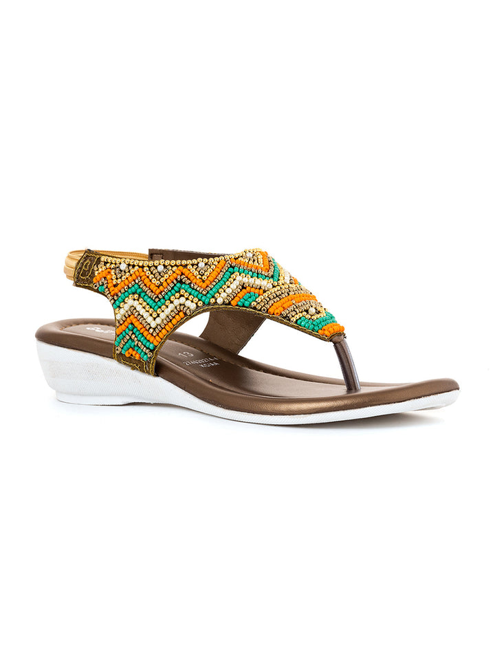 Khadim Adrianna Wedge Heel Slingback Sandal for Girls - 4.5-12 yrs
