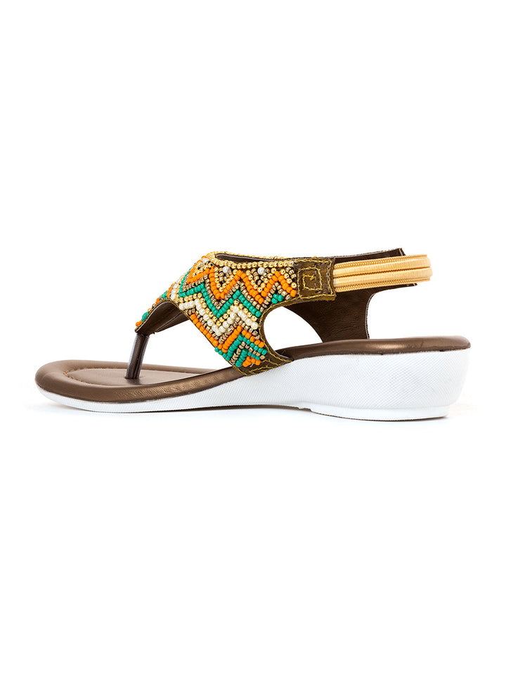 Khadim Adrianna Wedge Heel Slingback Sandal for Girls - 4.5-12 yrs