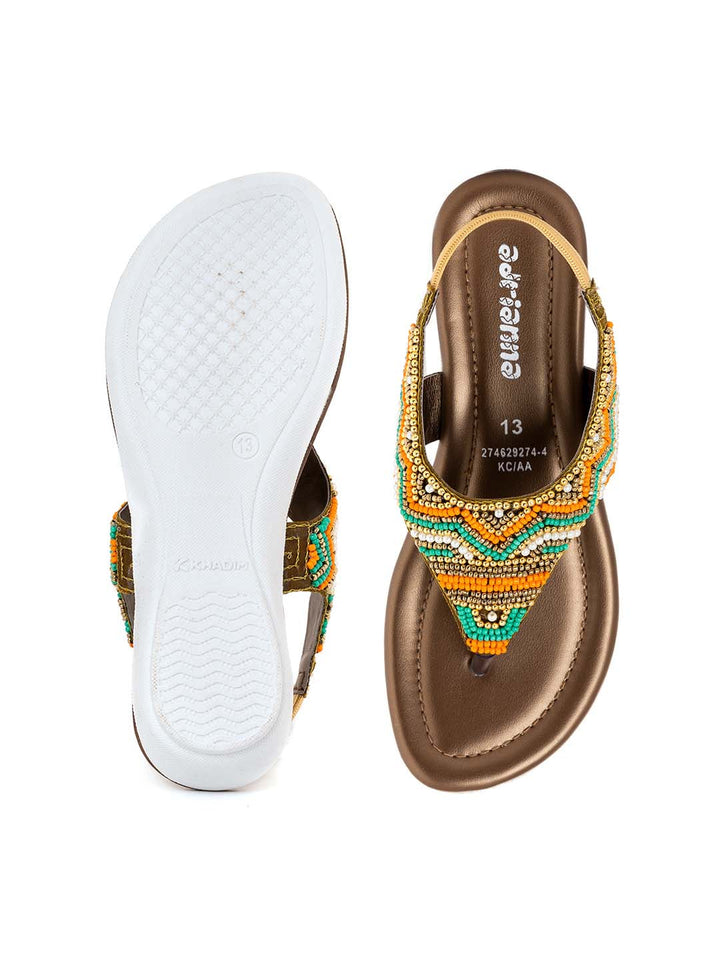 Khadim Adrianna Wedge Heel Slingback Sandal for Girls - 4.5-12 yrs