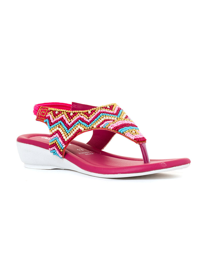 Khadim Adrianna Wedge Heel Slingback Sandal for Girls - 4.5-12 yrs