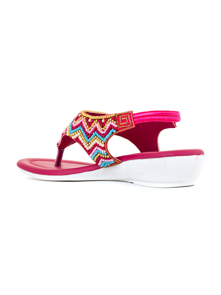 Khadim Adrianna Wedge Heel Slingback Sandal for Girls - 4.5-12 yrs