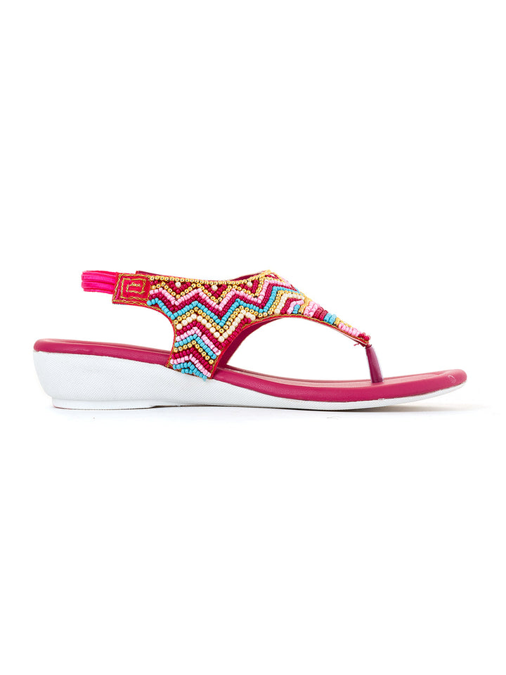 Khadim Adrianna Wedge Heel Slingback Sandal for Girls - 4.5-12 yrs