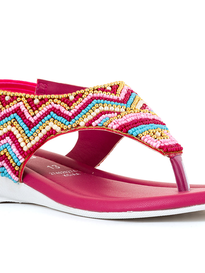 Khadim Adrianna Wedge Heel Slingback Sandal for Girls - 4.5-12 yrs