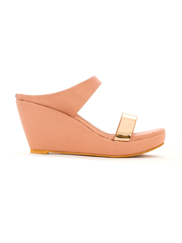 Khadim Cleo High Heel Wedge Slip On Sandal for Women