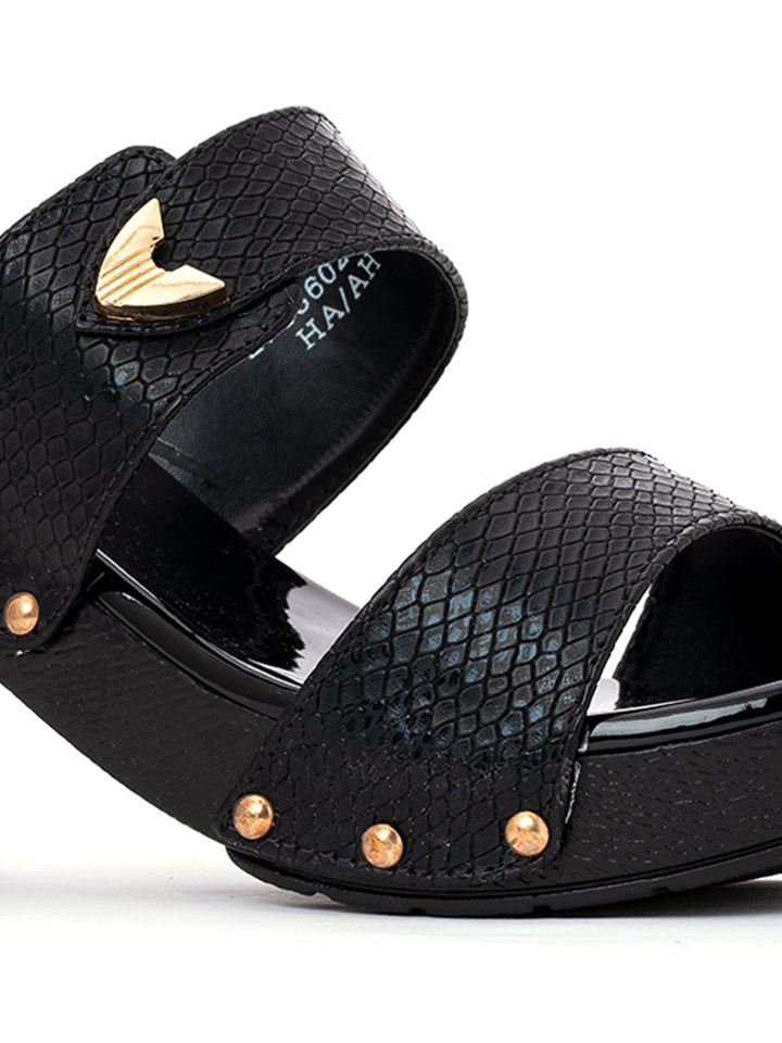 Khadim Cleo High Heel Block Mule Slip On Sandal for Women