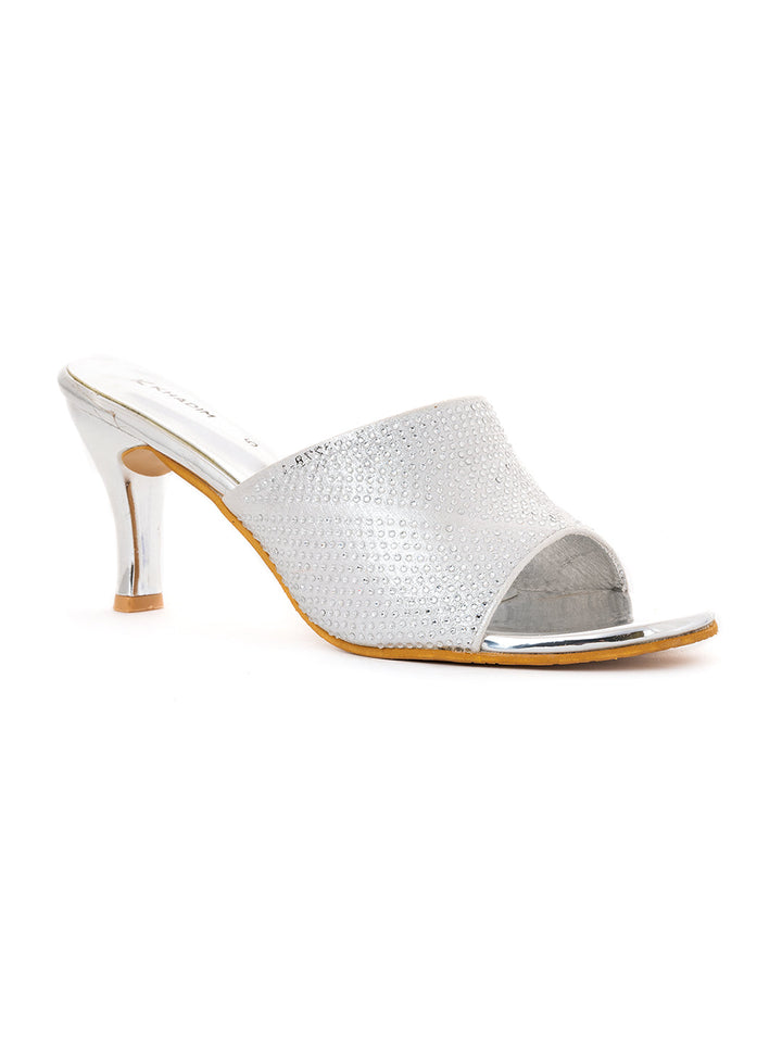 Khadim High Heel Mule Slip On Sandal for Women