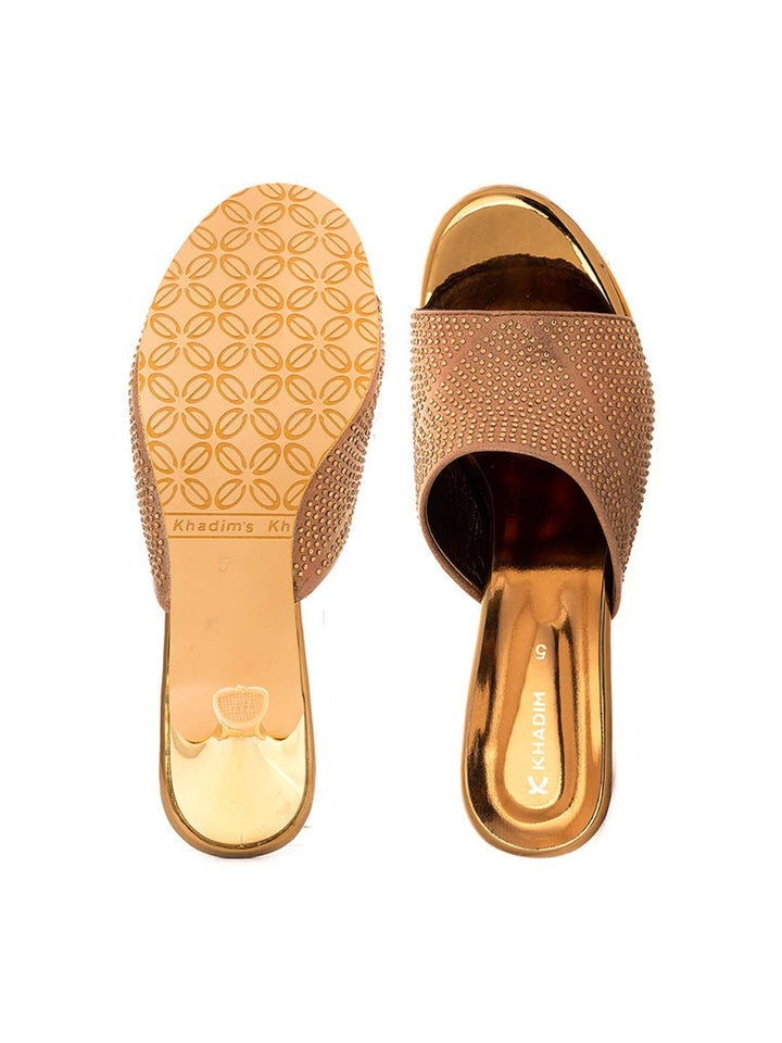 Khadim High Heel Mule Slip On Sandal for Women