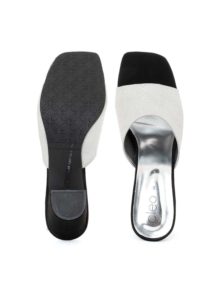 Khadim Cleo High Heel Block Mule Slip On Sandal for Women