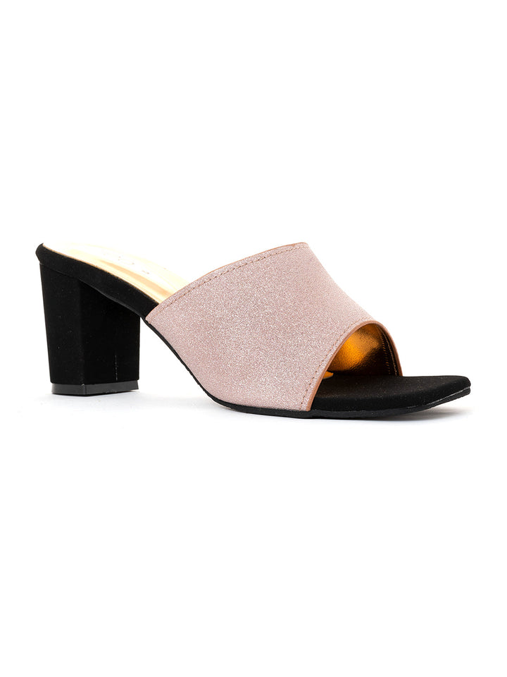 Khadim Cleo High Heel Block Mule Slip On Sandal for Women