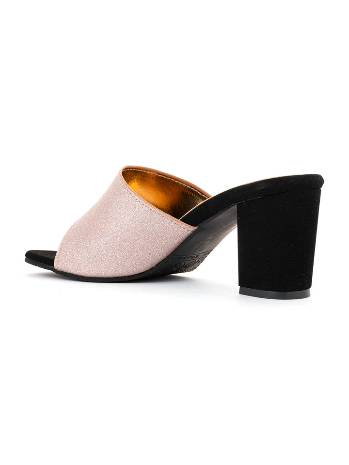 Khadim Cleo High Heel Block Mule Slip On Sandal for Women