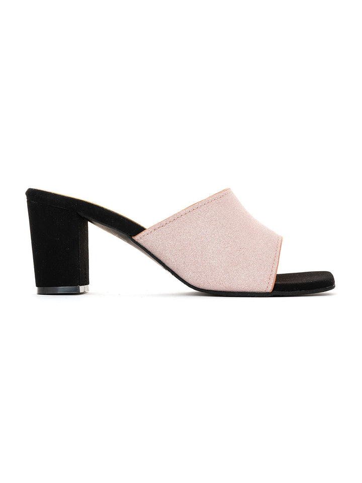 Khadim Cleo High Heel Block Mule Slip On Sandal for Women