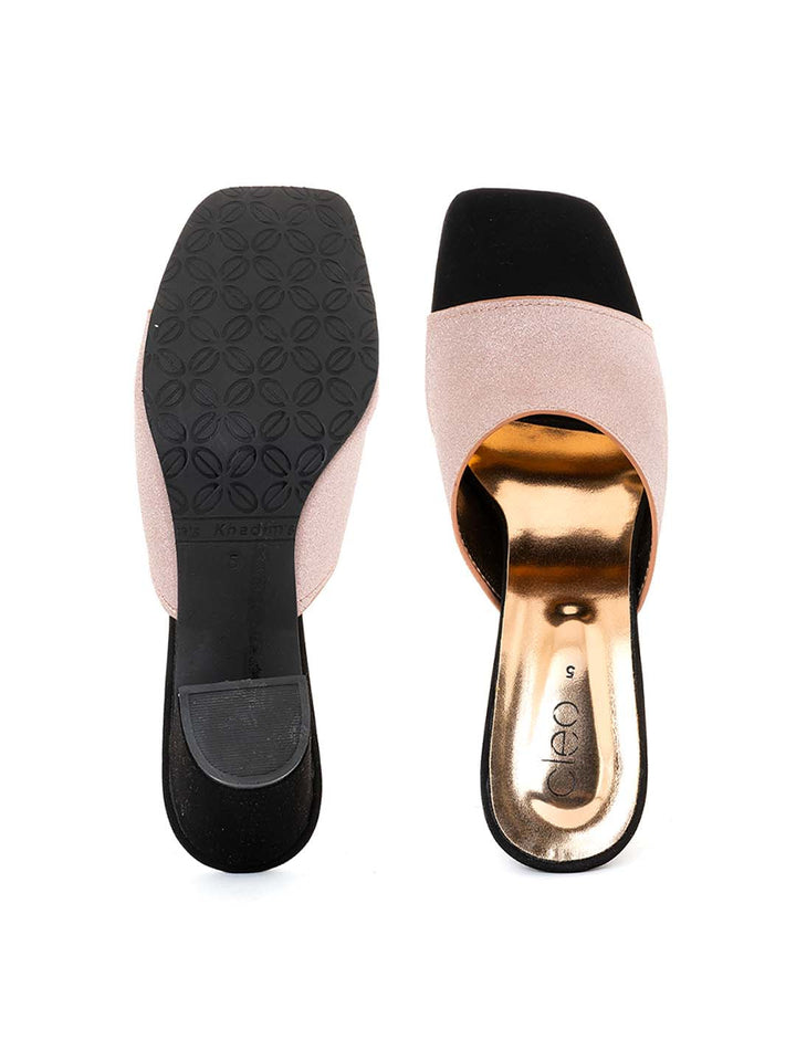 Khadim Cleo High Heel Block Mule Slip On Sandal for Women