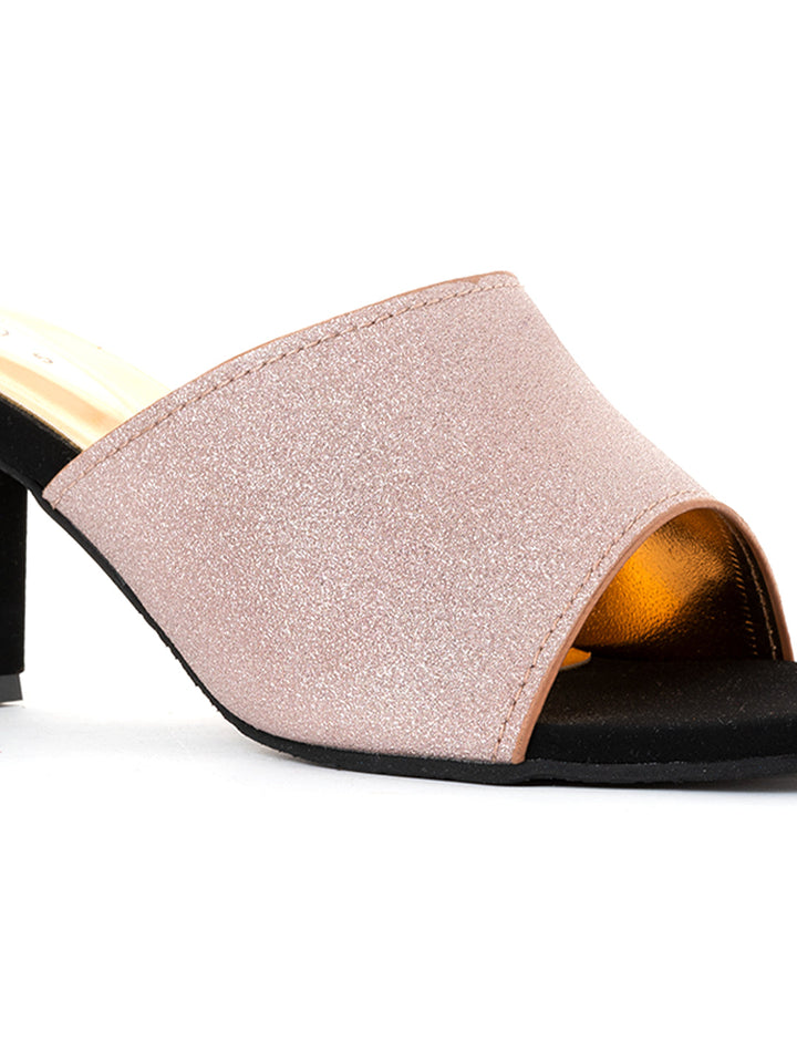 Khadim Cleo High Heel Block Mule Slip On Sandal for Women