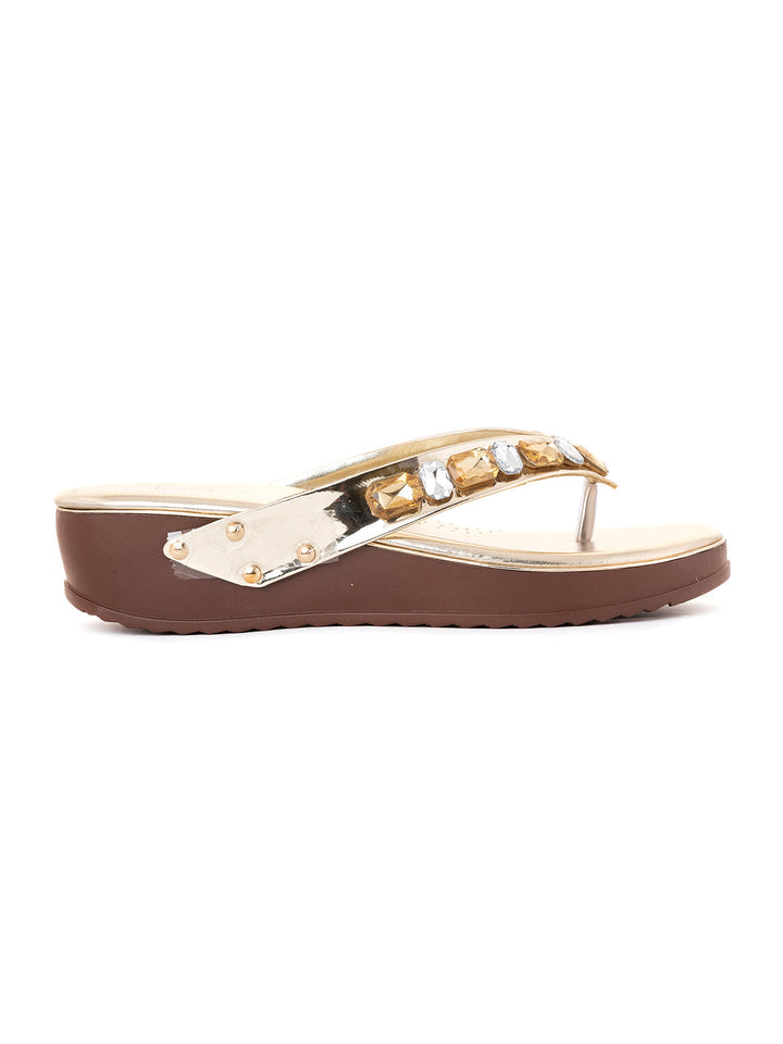 Khadim Cleo Platform Heel Slip On Sandal for Women