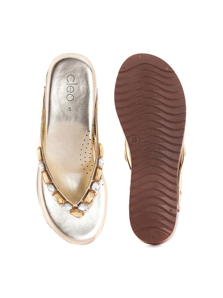 Khadim Cleo Platform Heel Slip On Sandal for Women