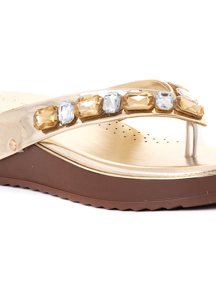 Khadim Cleo Platform Heel Slip On Sandal for Women