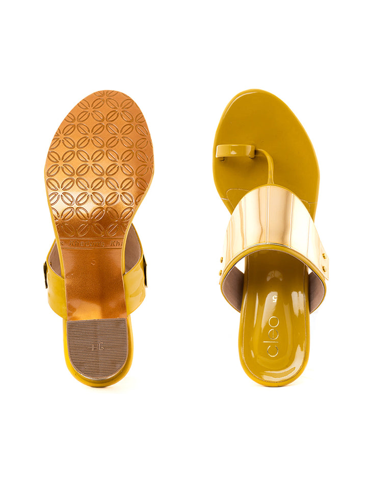 Khadim Cleo Block Heel Slip On Sandal for Women