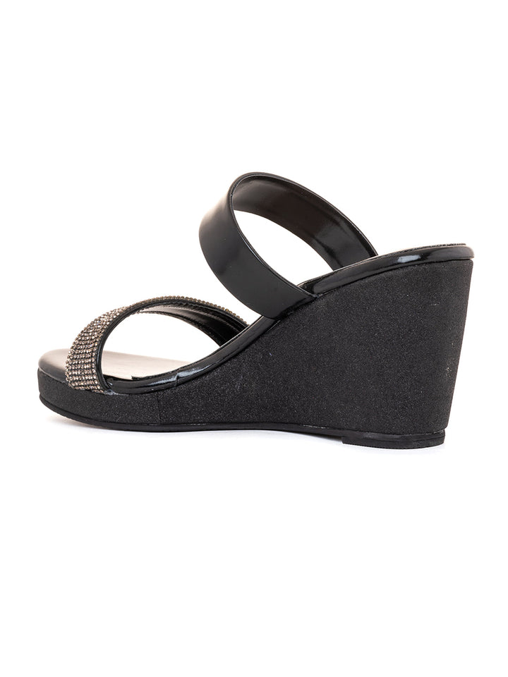 Khadim Cleo High Heel Wedge Slip On Sandal for Women