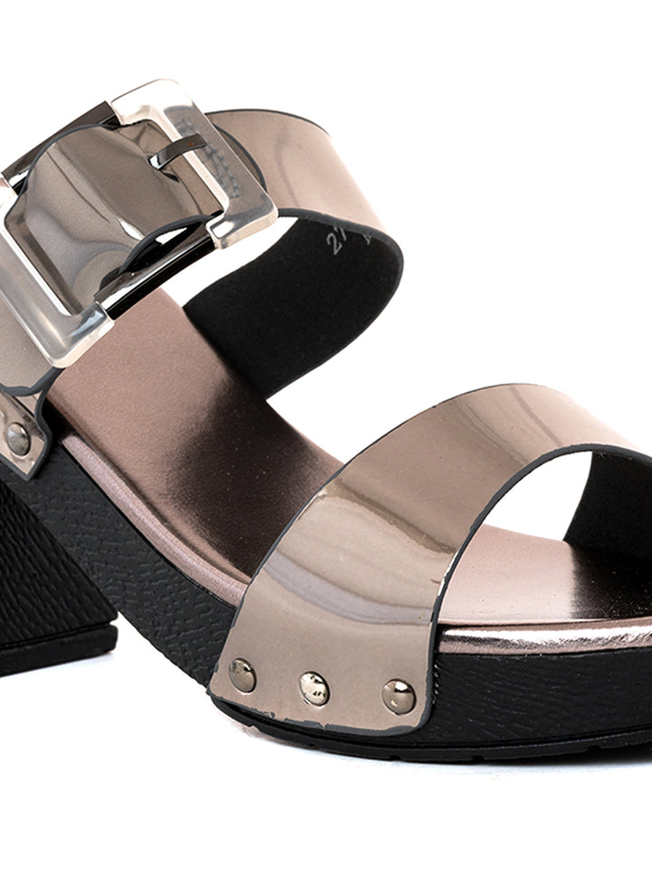 Khadim Cleo High Heel Block Mule Slip On Sandal for Women