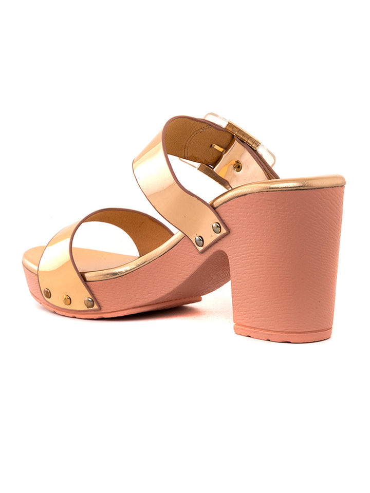 Khadim Cleo High Heel Block Mule Slip On Sandal for Women