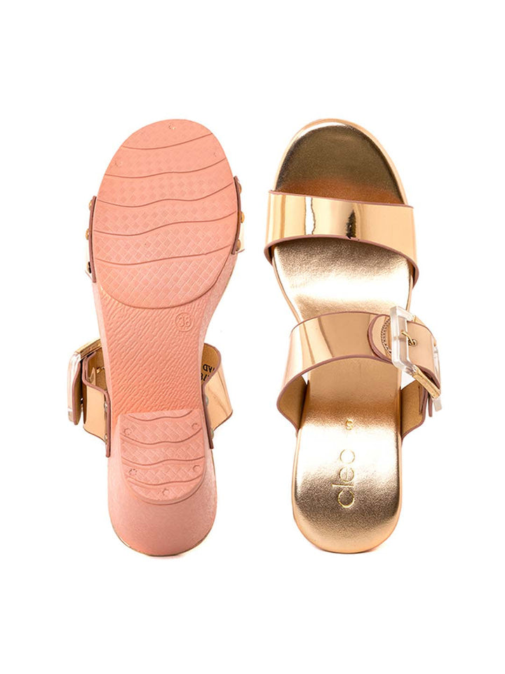 Khadim Cleo High Heel Block Mule Slip On Sandal for Women