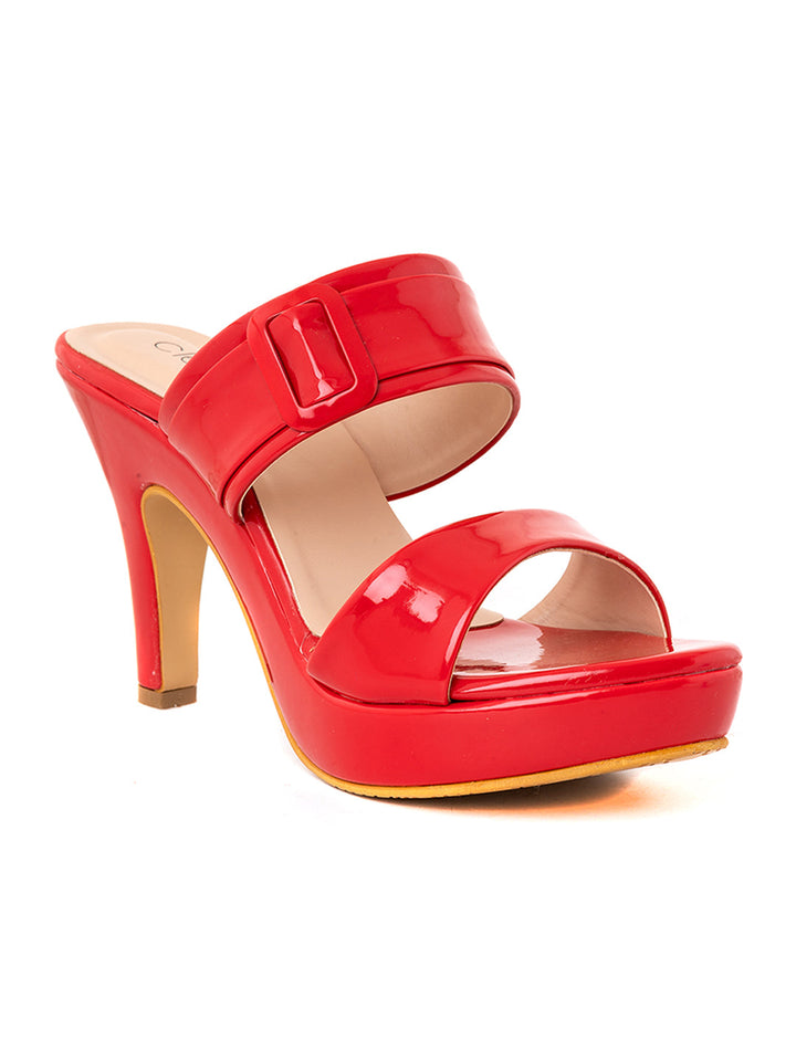 Khadim Cleo High Heel Cone Mule Slip On Sandal for Women