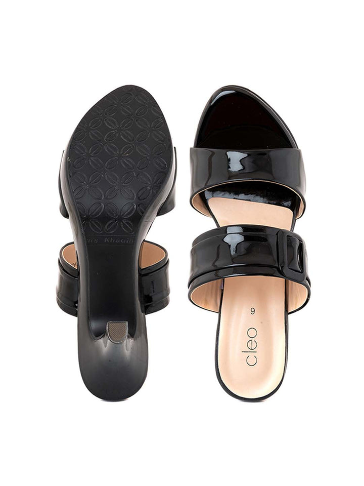 Khadim Cleo High Heel Cone Mule Slip On Sandal for Women