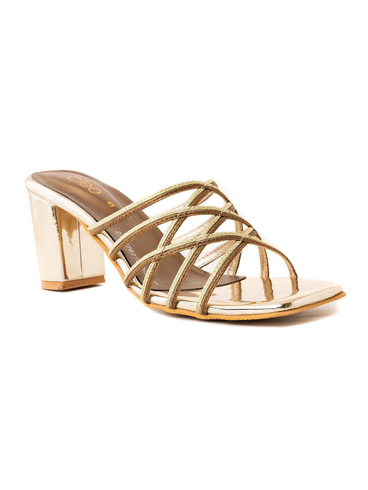 Khadim Cleo High Heel Block Mule Slip On Sandal for Women
