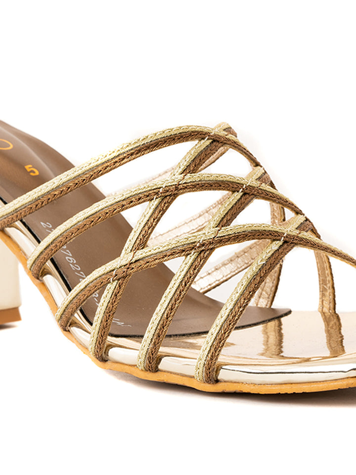 Khadim Cleo High Heel Block Mule Slip On Sandal for Women