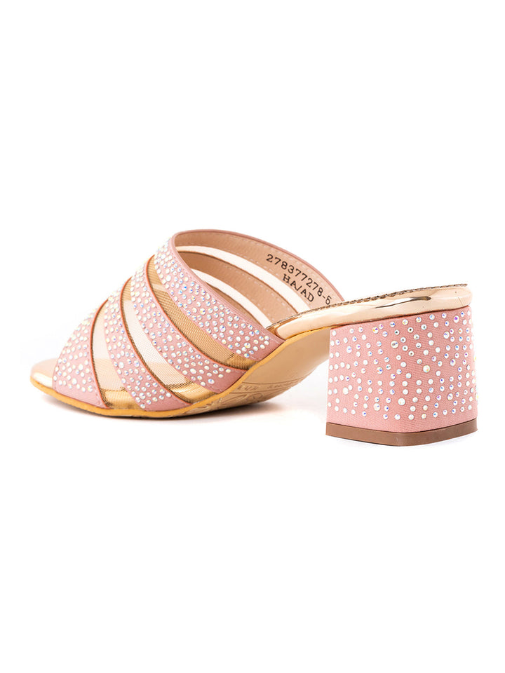Khadim Cleo Block Heel Mule Slip On Sandal for Women
