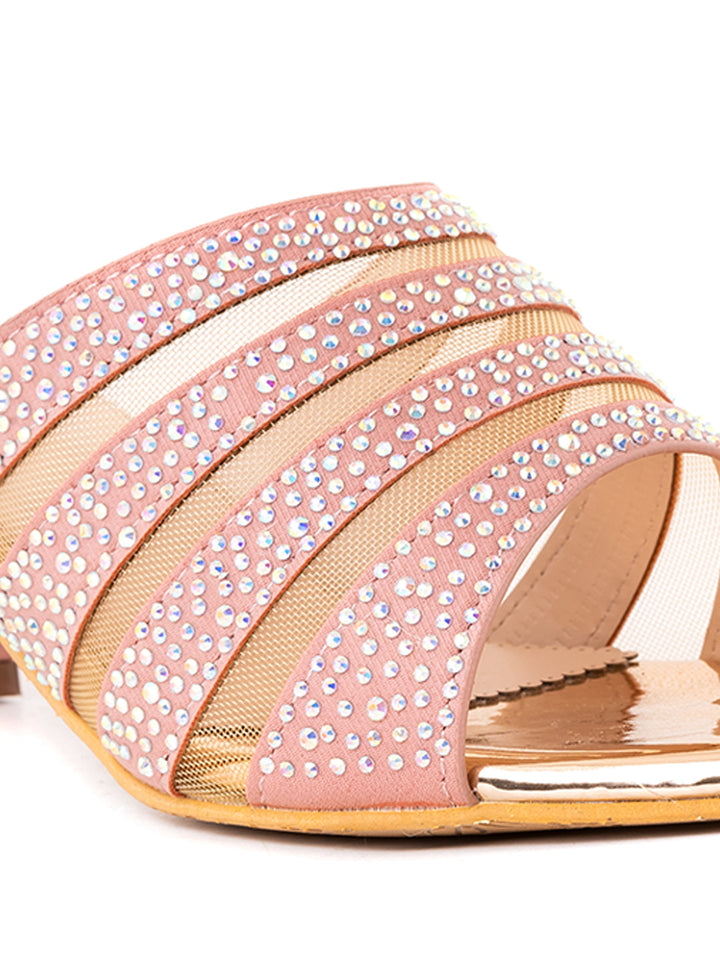 Khadim Cleo Block Heel Mule Slip On Sandal for Women