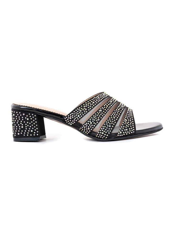 Khadim Cleo Block Heel Mule Slip On Sandal for Women
