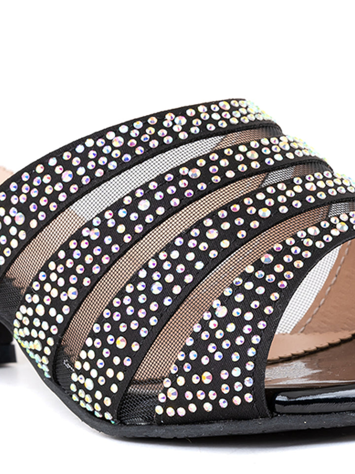 Khadim Cleo Block Heel Mule Slip On Sandal for Women