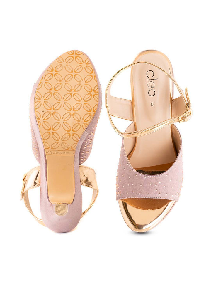Khadim Cleo High Heel Cone Peep-toe Sandal for Women