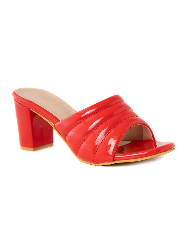 Khadim Cleo High Heel Block Mule Slip On Sandal for Women