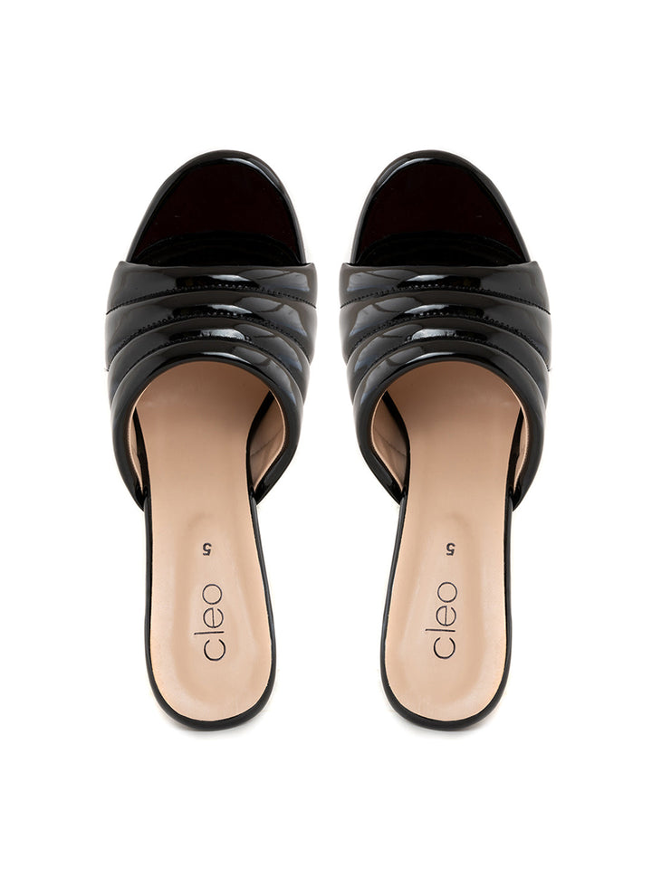 Khadim Cleo High Heel Block Mule Slip On Sandal for Women