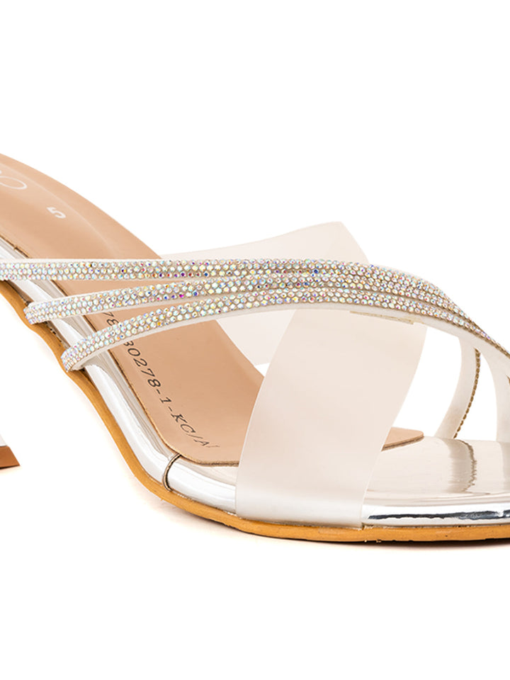 Khadim Cleo High Heel Mule Slip On Sandal for Women