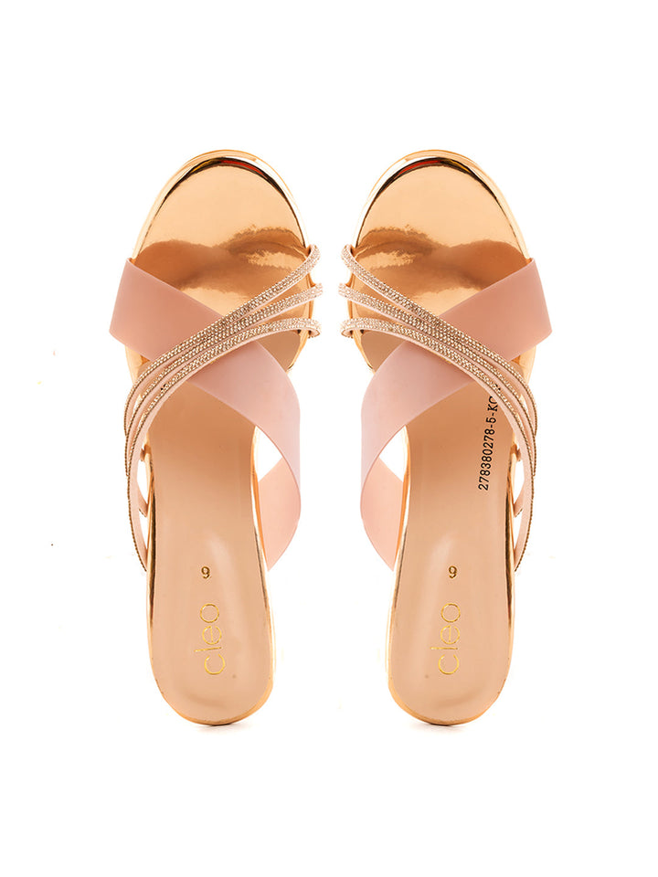 Khadim Cleo High Heel Mule Slip On Sandal for Women