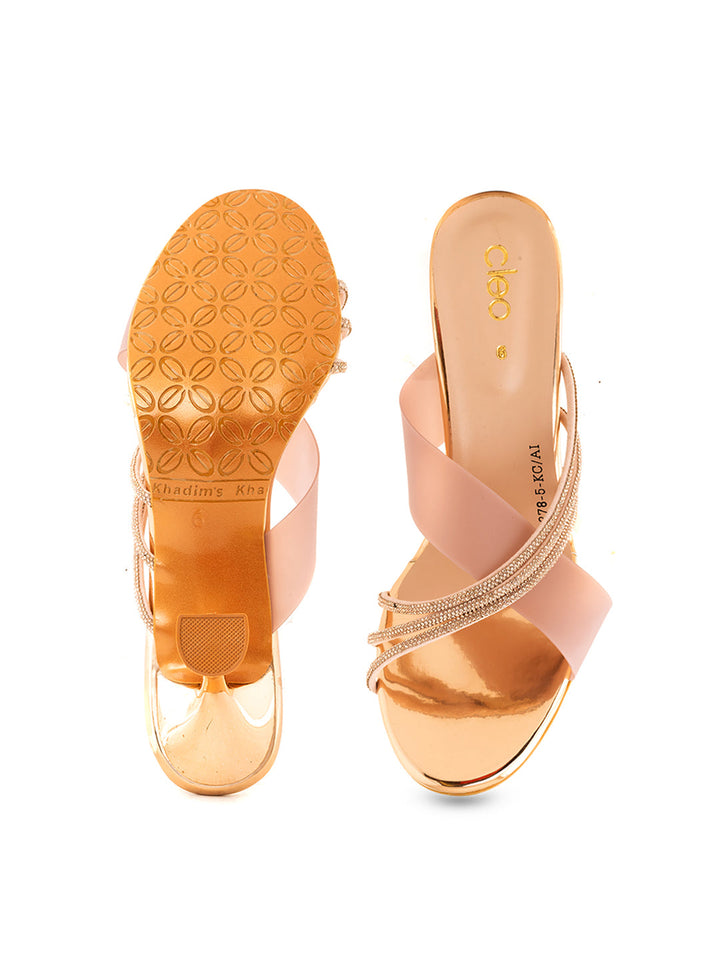 Khadim Cleo High Heel Mule Slip On Sandal for Women