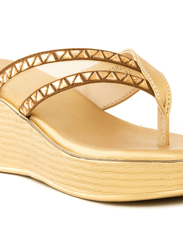 Khadim Cleo Wedge Heel Slip On Sandal for Women