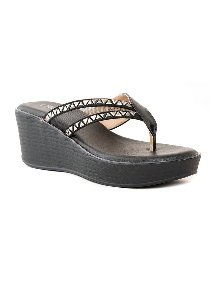 Khadim Cleo Wedge Heel Slip On Sandal for Women