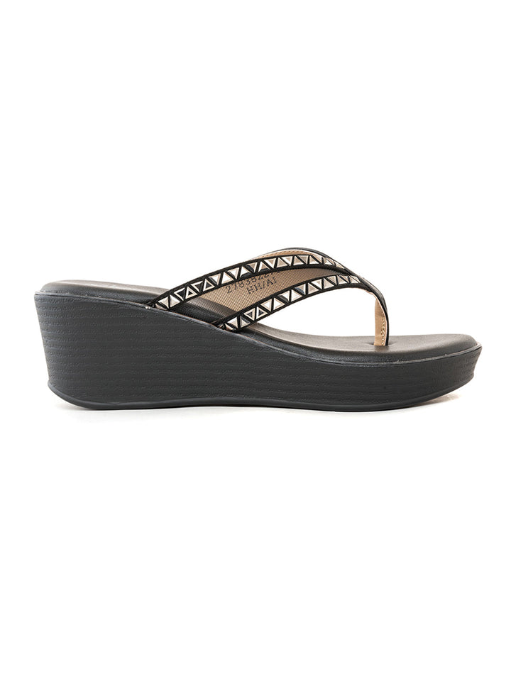 Khadim Cleo Wedge Heel Slip On Sandal for Women