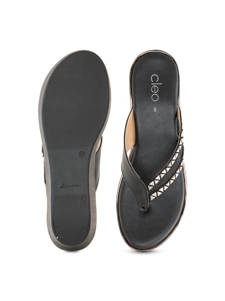 Khadim Cleo Wedge Heel Slip On Sandal for Women