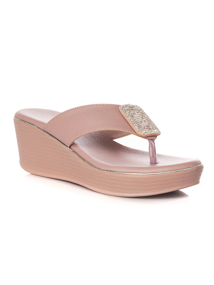 KHADIM Cleo Wedge Heel Slip On Sandal for Women