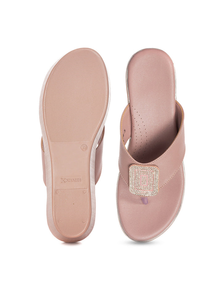 KHADIM Cleo Wedge Heel Slip On Sandal for Women