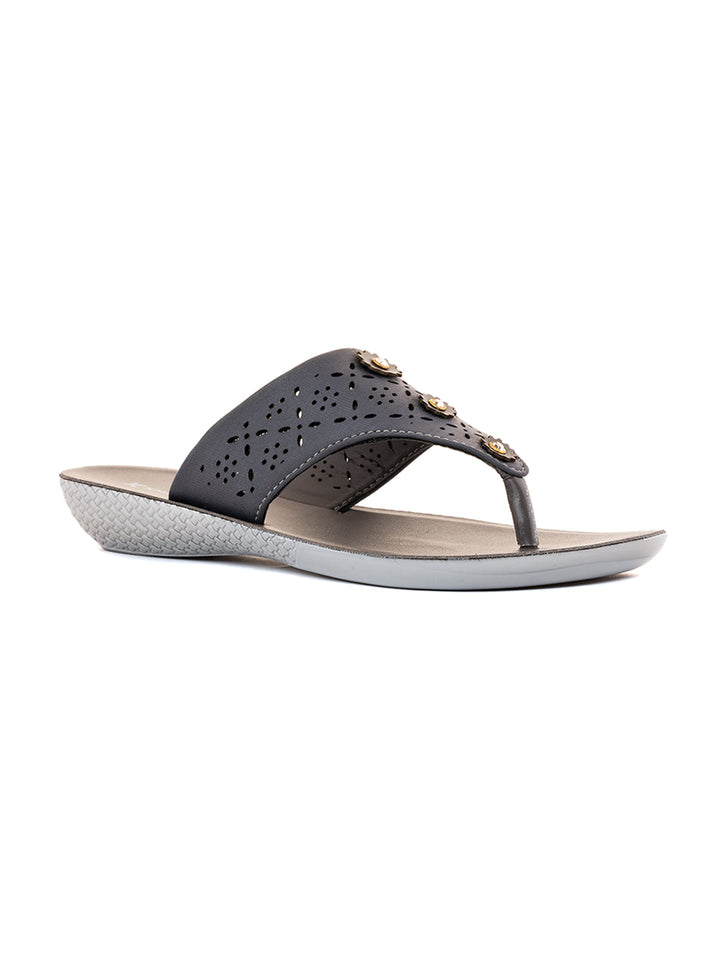 Khadim Flat Slip On Sandal for Women
