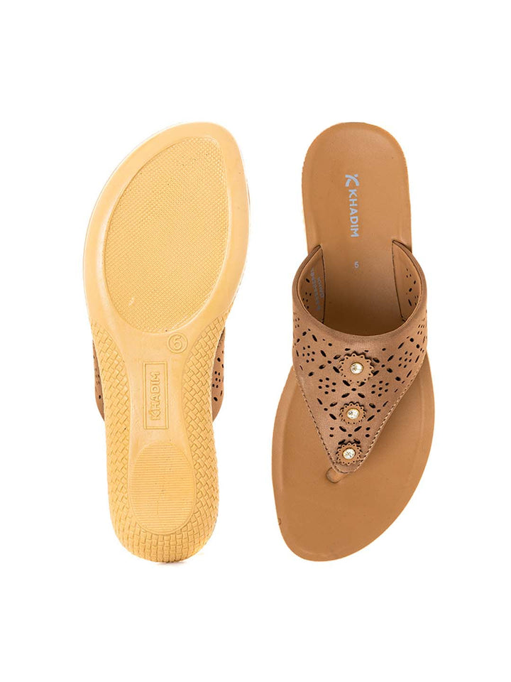 Khadim Flat Slip On Sandal for Women