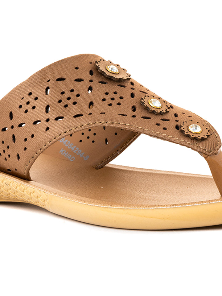 Khadim Flat Slip On Sandal for Women